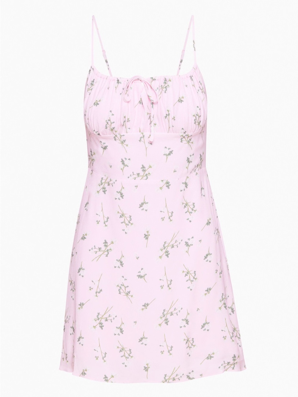 Aritzia Sunday Best Deliliah Pink Lilac Floral Mini Babydoll Dress
